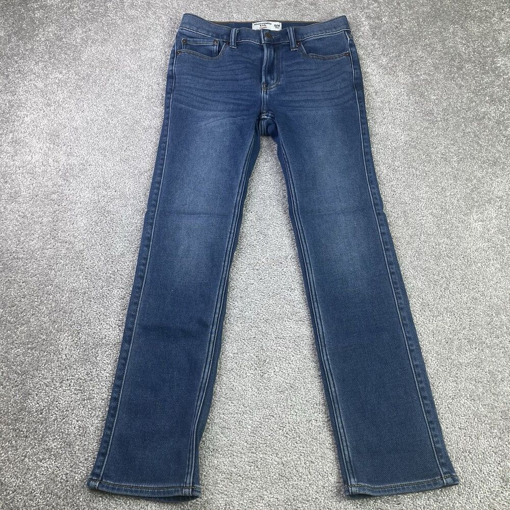 Abercrombie Kids Jeans Girl’s 13/14 Blue Straight Medium Wash Stretch
